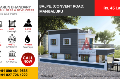 Flat Land in Bajpe (Convent road)